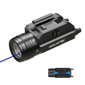 1200 Lumen Pistol Light Laser Combo Blue Beam Tactical Flashlight, Pistol Flashlight Adjustable Slide Locating Keys for Picatinny 1200 Lumen Pistol Light Laser Combo Blue Beam Tactical Flashlight, Pistol Flashlight Adjustable Slide Locating Keys for Picatinny