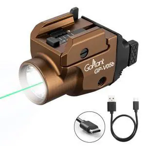 1500 Lumens Compact Weapon Laser Light, Aircraft Grade Aluminum Pistol Light, Adjustable Rail-Mounted Handgun Light and Green Laser Combo 1500 Lumens Compact Weapon Laser Light, Aircraft Grade Aluminum Pistol Light, Adjustable Rail-Mounted Handgun Light and Green Laser Combo