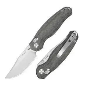 Phoca CC Pocket Knife, 2.93" Clip Point Satin AEB-L Blade Folding Knives with Black Norplex UltreX Micarta Handle, Thumb Stud Opener & Clutch Lock EDC knife for Men Women V3780A3 Phoca CC Pocket Knife, 2.93" Clip Point Satin AEB-L Blade Folding Knives with Black Norplex UltreX Micarta Handle, Thumb Stud Opener & Clutch Lock EDC knife for Men Women V3780A3