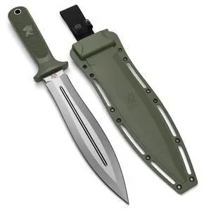 ODENWOLF W-SowCatcher Fixed Blade Knife with Sheath - Large Hunting Knife made of D2 steel - Big Fixed Blade Double Edge Knife with TPE Handle ODENWOLF W-SowCatcher Fixed Blade Knife with Sheath - Large Hunting Knife made of D2 steel - Big Fixed Blade Double Edge Knife with TPE Handle