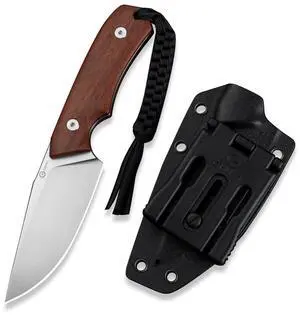 Gander Fixed Blade Knife with Kydex Sheath, 3.63" 14C28N Blade Full Tang Knife Guibourtia Wood Handle, Designed By Matt Gentry for Hunting Camping EDC C24058B-3 Gander Fixed Blade Knife with Kydex Sheath, 3.63" 14C28N Blade Full Tang Knife Guibourtia Wood Handle, Designed By Matt Gentry for Hunting Camping EDC C24058B-3