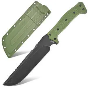 GTK32 Fixed Blade Knife DC53 Steel Blade Full Tang Nylon Fiberglass Handle Heavy Duty Knifes for Field Hunting Camping Adventure(Green) GTK32 Fixed Blade Knife DC53 Steel Blade Full Tang Nylon Fiberglass Handle Heavy Duty Knifes for Field Hunting Camping Adventure(Green)