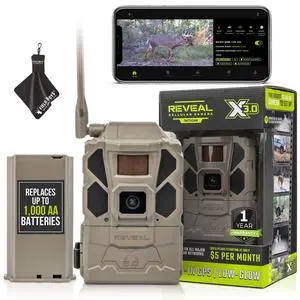 Reveal X Gen 3.0 Cellular Trail Camera - Multi Carrier, HD Photo & Videos, Built-in GPS, Best Battery Life, Low-Glow IR Flash, Fast Trigger Speed | Reveal Lipo Battery Pack Reveal X Gen 3.0 Cellular Trail Camera - Multi Carrier, HD Photo & Videos, Built-in GPS, Best Battery Life, Low-Glow IR Flash, Fast Trigger Speed | Reveal Lipo Battery Pack