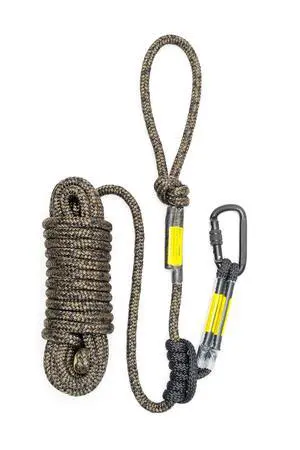 Hunting Safety Linemans Rope 30ft with Prusik Knot and Single Carabiner for Hunter Climbing Tree Stand Hanging Ladder Stand or Bow Lifeline,Fall Protection When Hunting on Stands Hunting Safety Linemans Rope 30ft with Prusik Knot and Single Carabiner for Hunter Climbing Tree Stand Hanging Ladder Stand or Bow Lifeline,Fall Protection When Hunting on Stands