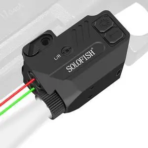 Aluminum 500lm Pistol Laser Light Combo | Green/Red/Blue Beam and White LED Combo with Strobe Function, Adjustable Aluminum 500lm Pistol Laser Light Combo | Green/Red/Blue Beam and White LED Combo with Strobe Function, Adjustable