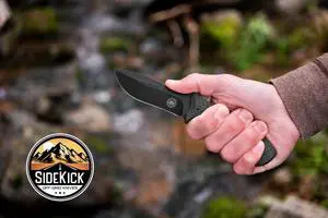 SIDEKICK Compact Fixed Blade EDC Knife, Blackout SIDEKICK Compact Fixed Blade EDC Knife, Blackout