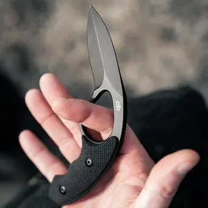 NCO LowVz - Fixed Blade Knife - Full-tang AUS-8 stainless steel - includes injection molded trainer, Appendix Carry Clip and Injection Molded sheath NCO LowVz - Fixed Blade Knife - Full-tang AUS-8 stainless steel - includes injection molded trainer, Appendix Carry Clip and Injection Molded sheath