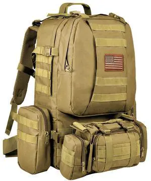 Tactical Backpack Military Army Rucksack 60L Large Assault Pack Detachable Molle Bag Tactical Backpack Military Army Rucksack 60L Large Assault Pack Detachable Molle Bag