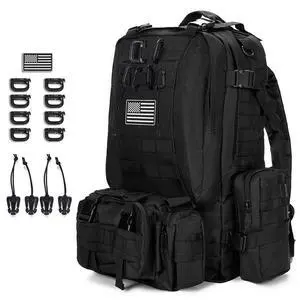 Large Military Tactical Backpack for Men, 40-50L Backpacks for Women, Bug out Bag Army 3 Days Assault Pack Bags Rucksack with Molle System Black Large Military Tactical Backpack for Men, 40-50L Backpacks for Women, Bug out Bag Army 3 Days Assault Pack Bags Rucksack with Molle System Black