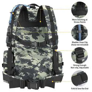 Tactical Backpack Military Army Rucksack for Men Women 60L Large Survival 3 Day Bug Out Pack Detachable Molle Bag (Shadowstand) Tactical Backpack Military Army Rucksack for Men Women 60L Large Survival 3 Day Bug Out Pack Detachable Molle Bag (Shadowstand)