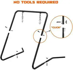 Complete AR500 Steel Targets System Steel Shooting Stand with Chain Mounting Kit - Optional Combination with 3/8 Inch Thick Target for Outdoor Range and Shooting Practice Complete AR500 Steel Targets System Steel Shooting Stand with Chain Mounting Kit - Optional Combination with 3/8 Inch Thick Target for Outdoor Range and Shooting Practice