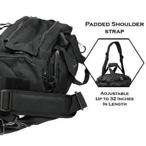 Exos Tactical Range Bag - Medium Size Range Bag for Shooting - Gun Case for Handguns, Ammo Storage, Tactical Backpack, Molle Webbing, Free Subdued USA Patch Exos Tactical Range Bag - Medium Size Range Bag for Shooting - Gun Case for Handguns, Ammo Storage, Tactical Backpack, Molle Webbing, Free Subdued USA Patch