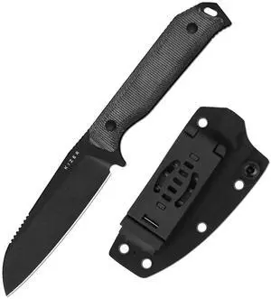 Begleiter Fix Fixed Blade Knife, 3.75" Sheepsfoot 3V Blade Hunting Knives with Kydex Sheath, Black Micarta Handle EDC Knife for Camping Hunting Survival 1045MS1 Begleiter Fix Fixed Blade Knife, 3.75" Sheepsfoot 3V Blade Hunting Knives with Kydex Sheath, Black Micarta Handle EDC Knife for Camping Hunting Survival 1045MS1