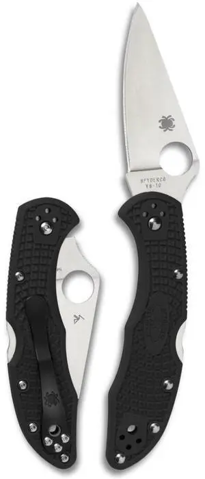 Delica 4 Lightweight Signature Folding Pocket Knife, PlainEdge | Black, 7.11" Overall Length, 2.90" VG-10 Steel Blade, FRN Handle, Back Lock, Full-Flat Grind Delica 4 Lightweight Signature Folding Pocket Knife, PlainEdge | Black, 7.11" Overall Length, 2.90" VG-10 Steel Blade, FRN Handle, Back Lock, Full-Flat Grind