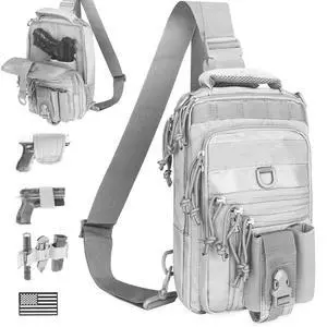 Dual Pistol Holster Chest Bag Concealed Carry Sling Crossbody Tactical Gun Convertible Backpack Shooting Hunting Dual Pistol Holster Chest Bag Concealed Carry Sling Crossbody Tactical Gun Convertible Backpack Shooting Hunting