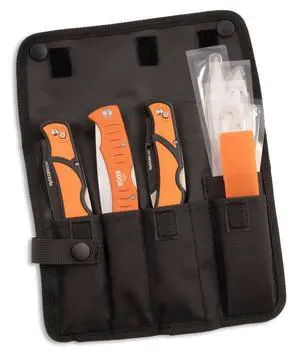 RazorGuide Roll Pak | Hunting Knife Set Features Two Replaceable Blade Hunting Knives, Bone Saw, all Stored Securely in a Compact Roll Pack (Black Roll Pack) RazorGuide Roll Pak | Hunting Knife Set Features Two Replaceable Blade Hunting Knives, Bone Saw, all Stored Securely in a Compact Roll Pack (Black Roll Pack)