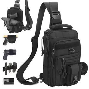Dual Pistol Holster Chest Bag Concealed Carry Sling Crossbody Tactical Gun Convertible Backpack Shooting Hunting Dual Pistol Holster Chest Bag Concealed Carry Sling Crossbody Tactical Gun Convertible Backpack Shooting Hunting