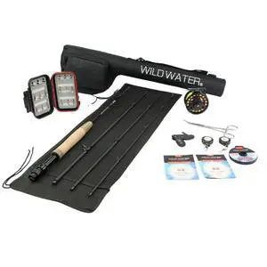 Deluxe Fly Fishing Combo Starter Kit, 7-Foot Pole, 4-Piece Fly Rod Kit, 3/4 Weight, Fishing Accessories, Includes Die cast Aluminum Reel and Hard Tube Case with Pouch, Fly Box and Flies Deluxe Fly Fishing Combo Starter Kit, 7-Foot Pole, 4-Piece Fly Rod Kit, 3/4 Weight, Fishing Accessories, Includes Die cast Aluminum Reel and Hard Tube Case with Pouch, Fly Box and Flies