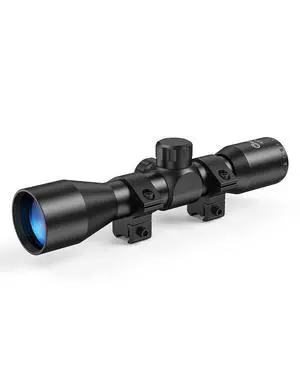 4x32 Compact Rifle Scope - 1 inch Tube Scope Optics Hunting Scope with Mounts 4x32 Compact Rifle Scope - 1 inch Tube Scope Optics Hunting Scope with Mounts