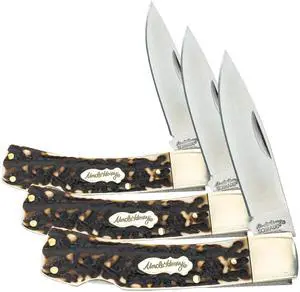 Next Gen Staglon 5UH Bruin 6.5in Folding Knife with 2.8in Stainless Steel Drop-Point Blade for Hunting, EDC Next Gen Staglon 5UH Bruin 6.5in Folding Knife with 2.8in Stainless Steel Drop-Point Blade for Hunting, EDC