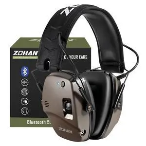035 Bluetooth 6.0 Shooting Ear Protection Earmuff, Active Noise Canceling, Hearing Protection with Sound Amplification (Brown Bluetooth) 035 Bluetooth 6.0 Shooting Ear Protection Earmuff, Active Noise Canceling, Hearing Protection with Sound Amplification (Brown Bluetooth)