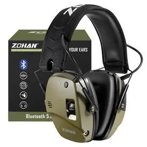 035 Bluetooth 6.0 Shooting Ear Protection Earmuff, Active Noise Canceling, Hearing Protection with Sound Amplification (Green Bluetooth) 035 Bluetooth 6.0 Shooting Ear Protection Earmuff, Active Noise Canceling, Hearing Protection with Sound Amplification (Green Bluetooth)
