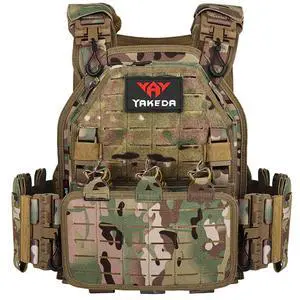 YAKEDA Tactical Outdoor Vest for Men /1000D Nylon Quick Release Laser-Cutting Modular Lightweight Vest YAKEDA Tactical Outdoor Vest for Men /1000D Nylon Quick Release Laser-Cutting Modular Lightweight Vest