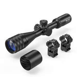 4-16X44AO Rifle Scope for Hunting, Fits 11mm/20mm Mounts, SFP Long Range Optics with R/G/B Illumination, Crosshairs Reticle, Front Parallax Adjustment, Locking Turret, Sunshade 4-16X44AO Rifle Scope for Hunting, Fits 11mm/20mm Mounts, SFP Long Range Optics with R/G/B Illumination, Crosshairs Reticle, Front Parallax Adjustment, Locking Turret, Sunshade