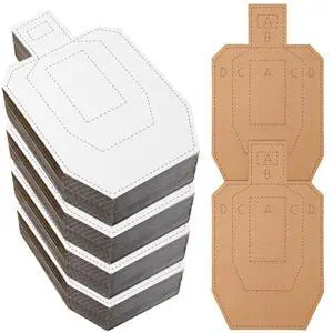 40/100 Pcs IPSC Cardboard Targets for Shooting Classic Silhouette Targets for The Range Tactical Practice Competitions Tactical Training 40/100 Pcs IPSC Cardboard Targets for Shooting Classic Silhouette Targets for The Range Tactical Practice Competitions Tactical Training