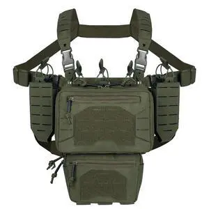 Chest Rig Tactical Chest Rig 1000D Molle Micro Chest Rigs Adjustable Detachable Modular Vest with Mag Pouch Chest Rig Tactical Chest Rig 1000D Molle Micro Chest Rigs Adjustable Detachable Modular Vest with Mag Pouch