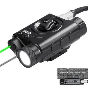 1200 Lumens Tactical Laser Light Combo for Rifle, Weapon Light + Green Laser + IR Laser Compatible with Picatinny/M-LOK Rails, 3-Level Light Brightness Flashlight with Remote Pressure Switch 1200 Lumens Tactical Laser Light Combo for Rifle, Weapon Light + Green Laser + IR Laser Compatible with Picatinny/M-LOK Rails, 3-Level Light Brightness Flashlight with Remote Pressure Switch