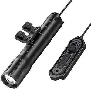 1800 Lumens Rifle Light with Pressure Switch, Ar Flashlight for Rifle Compatible with M-Rail, Rifle Flashlight with Strobe Mode for Home Defense, Hunting 1800 Lumens Rifle Light with Pressure Switch, Ar Flashlight for Rifle Compatible with M-Rail, Rifle Flashlight with Strobe Mode for Home Defense, Hunting