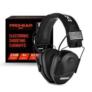 Youth Electronic Ear Protection 23dB NRR Slim Fit Sound Amplification Noise Compression Compact Design Gun Range Shooting Hunting Tactical Use Youth Electronic Ear Protection 23dB NRR Slim Fit Sound Amplification Noise Compression Compact Design Gun Range Shooting Hunting Tactical Use