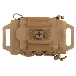 IFAK Roll Medical Pouch for MOLLE Gear & Duty Belt | Quick Deploy Trauma Kit Carrier with Hypalon Handle, Elastic Loops & Patch Panel IFAK Roll Medical Pouch for MOLLE Gear & Duty Belt | Quick Deploy Trauma Kit Carrier with Hypalon Handle, Elastic Loops & Patch Panel