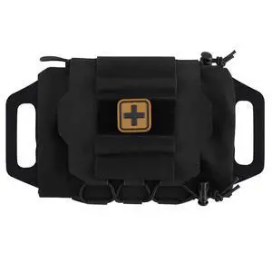 IFAK Roll Medical Pouch for MOLLE Gear & Duty Belt | Quick Deploy Trauma Kit Carrier with Hypalon Handle, Elastic Loops & Patch Panel IFAK Roll Medical Pouch for MOLLE Gear & Duty Belt | Quick Deploy Trauma Kit Carrier with Hypalon Handle, Elastic Loops & Patch Panel