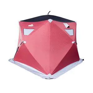 Ice Cube Series Pop-Up 3-4 Person Wide Bottom Ice Fishing Shelter, 39-56 Square Feet of Fishable Area, Portable 3-4 Person Ice Shanty Ice Cube Series Pop-Up 3-4 Person Wide Bottom Ice Fishing Shelter, 39-56 Square Feet of Fishable Area, Portable 3-4 Person Ice Shanty