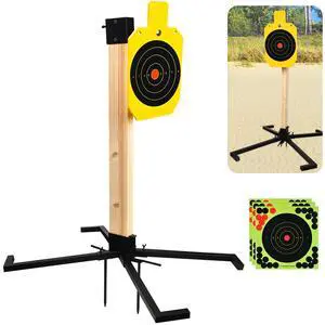 AR500 Steel Target Stand System, 3/8 Inch Thick Steel Hostage Targets with 2x4 Stable Stand Base, Complete Shooting Kit with 10psc Targets Paper for Shooting Outdoor AR500 Steel Target Stand System, 3/8 Inch Thick Steel Hostage Targets with 2x4 Stable Stand Base, Complete Shooting Kit with 10psc Targets Paper for Shooting Outdoor