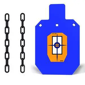 AR500 Steel Target for Shooting, 1/2 inch Thick Metal Target with Mounting Kit, High Caliber Gong Silhouette Metal Targets for Precision Shooting AR500 Steel Target for Shooting, 1/2 inch Thick Metal Target with Mounting Kit, High Caliber Gong Silhouette Metal Targets for Precision Shooting