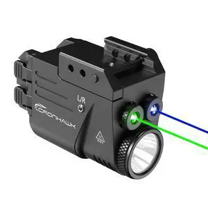 500 Lumen Blue Green Laser Light for Pistol, Rechargeable Rail Mounted Flashlight Laser Combo for Picatinny Rail, Magnetic Charging 500 Lumen Blue Green Laser Light for Pistol, Rechargeable Rail Mounted Flashlight Laser Combo for Picatinny Rail, Magnetic Charging