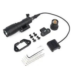 M340 540 Lumens Tactical Flashlight with 2 Rotating Bases, with Push Button & Remote Pressure Switch, Light & Pressure Switch Mount Fit for 20mm Picatinny Mlok/Keymod Rail M340 540 Lumens Tactical Flashlight with 2 Rotating Bases, with Push Button & Remote Pressure Switch, Light & Pressure Switch Mount Fit for 20mm Picatinny Mlok/Keymod Rail