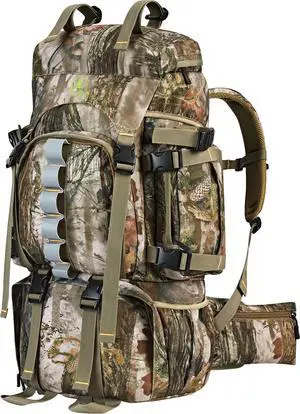 Hunting Backpack for Men, 60/80L Camo Backpack with Waterproof Rain Cover, 600D Hunting Pack for Hunters Hunting Backpack for Men, 60/80L Camo Backpack with Waterproof Rain Cover, 600D Hunting Pack for Hunters