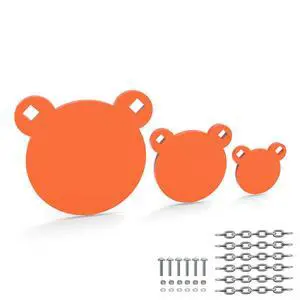 AR500 Steel Targets Combo, Add on Metal Chains, Laser Cut - No Burr - Neon Color AR500 Steel Targets Combo, Add on Metal Chains, Laser Cut - No Burr - Neon Color