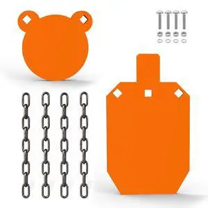 AR500 Steel Targets Combo, Add on Metal Chains, Laser Cut - No Burr - Neon Color AR500 Steel Targets Combo, Add on Metal Chains, Laser Cut - No Burr - Neon Color