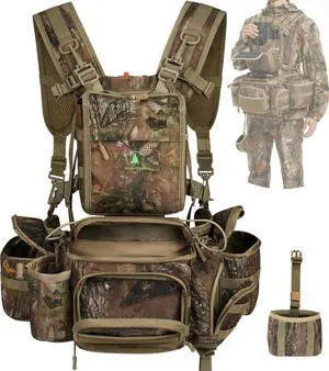 Hunting Fanny Pack for Men, Camo Waist Pack for Hunter, Fanny Hunting Backpack with Rifle, Shotgun, and Bow Holder (Fanny Pack Upgrade) Hunting Fanny Pack for Men, Camo Waist Pack for Hunter, Fanny Hunting Backpack with Rifle, Shotgun, and Bow Holder (Fanny Pack Upgrade)