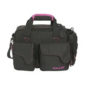 Allen Company Dolores Women's Compact Shooting Range Bag - Gun Storage Pouches for Handguns, Shooting Glasses, Gloves, Ear Protection, and Other Accessories - Black/Pink - 13" x 4.5" Allen Company Dolores Women's Compact Shooting Range Bag - Gun Storage Pouches for Handguns, Shooting Glasses, Gloves, Ear Protection, and Other Accessories - Black/Pink - 13" x 4.5"
