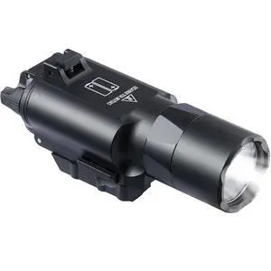 Tactical Flashlight U-Style Weapon Light 1200 Lumens Pistol Flashlight Picatinny Flashlight Black Tactical Flashlight U-Style Weapon Light 1200 Lumens Pistol Flashlight Picatinny Flashlight Black