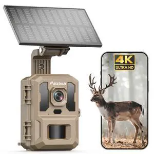 4K UHD Solar Trail Camera, 0.1s Motion-Activated Wildlife Record | 64MP/4K Clear Night Vision for Outdoor & Game, No Monthly Fee, App Control, Local Storage, IP66 Weatherproof Deer Camera 4K UHD Solar Trail Camera, 0.1s Motion-Activated Wildlife Record | 64MP/4K Clear Night Vision for Outdoor & Game, No Monthly Fee, App Control, Local Storage, IP66 Weatherproof Deer Camera