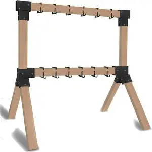 Steel Target Stand Brackets, Modular Shooting Target Hanger, Shooting Target Holders, Heavy Duty Y & T Brackets with 12 Hanger Hooks for DIY Shooting Outdoor Range(Only Brackets) Steel Target Stand Brackets, Modular Shooting Target Hanger, Shooting Target Holders, Heavy Duty Y & T Brackets with 12 Hanger Hooks for DIY Shooting Outdoor Range(Only Brackets)