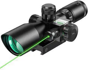 2.5-10x40 Red Green Illuminated Mil-dot Scope with Red/Green Laser Combo - Green Lens Color & Mounts 2.5-10x40 Red Green Illuminated Mil-dot Scope with Red/Green Laser Combo - Green Lens Color & Mounts