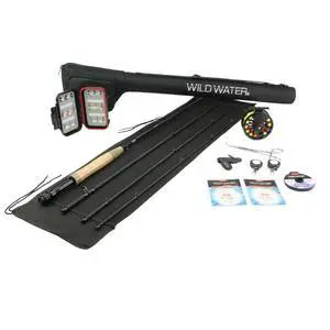 Deluxe Fly Fishing Combo Starter Kit, 5 or 6 Weight 9 Foot Fly Rod, 4-Piece Graphite Rod with Cork Handle, Accessories, Die Cast Aluminum Reel, Carrying Case, Fly Box Case & Fishing Flies Deluxe Fly Fishing Combo Starter Kit, 5 or 6 Weight 9 Foot Fly Rod, 4-Piece Graphite Rod with Cork Handle, Accessories, Die Cast Aluminum Reel, Carrying Case, Fly Box Case & Fishing Flies